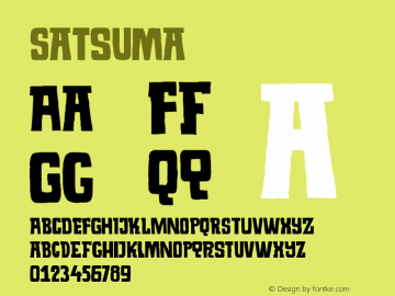 Satsuma ☞ Version 1.000; ttfautohint (v0.95) -d;com.myfonts.easy.hanoded.satsuma.regular.wfkit2.version.3WRd Font Sample
