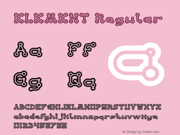 ELEMENT Regular Version 1.00 December 7, 2015, initial release Font Sample