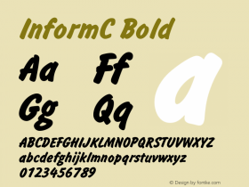 InformC Bold OTF 1.0;PS 001.000;Core 116;AOCW 1.0 161 Font Sample