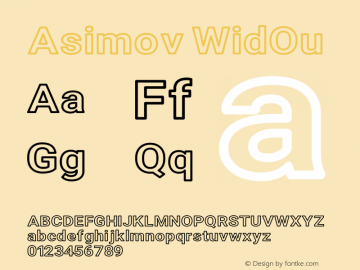 Asimov WidOu Version 2.000980; 2014图片样张