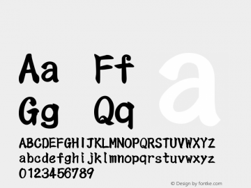 系统字体 粗体 11.0d44e1图片样张