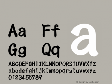 系统字体 超细体 11.0d44e1 Font Sample