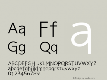 系统字体 常规体 11.0d59e1 Font Sample