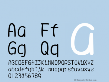 系统字体 细体 11.0d44e1 Font Sample