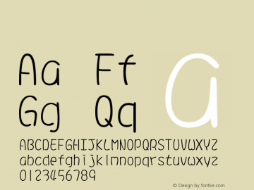 系统字体 瘦体 11.0d44e1 Font Sample