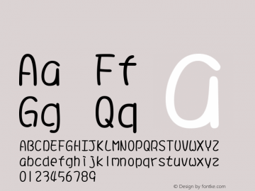 系统字体 细体 11.0d59e1 Font Sample