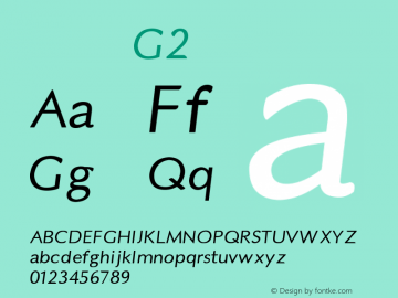 系统字体 粗体 G2 11.0d59e1图片样张