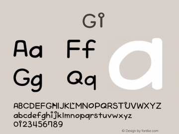 系统字体 粗斜体 G1 Version 1.00 October 19, 2015, initial release图片样张