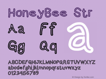 HoneyBee Str Version 0.89 Font Sample