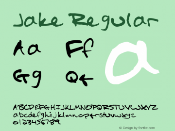 Jake Regular Version 1.00图片样张
