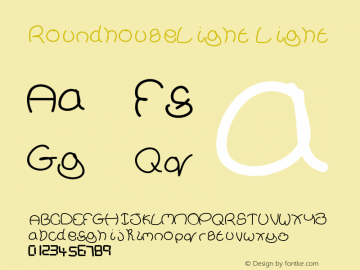 RoundhouseLight Light Version 001.000 Font Sample