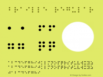 Braille Regular July 11, 1996; 1;6图片样张