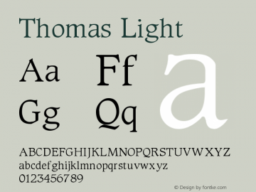 Thomas Light Version 001.000图片样张
