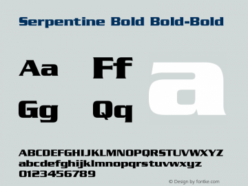 Serpentine Bold Bold-Bold Version 001.003图片样张