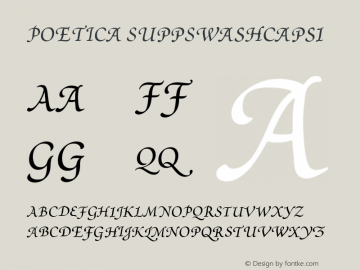 Poetica SuppSwashCapsI Version 001.001图片样张