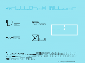 Floorplan Normal Version 001.003 Font Sample