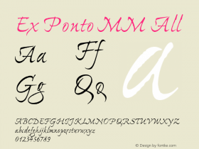 Ex Ponto MM All Version 001.000 Font Sample