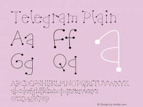 Telegram Plain Version 001.000 Font Sample