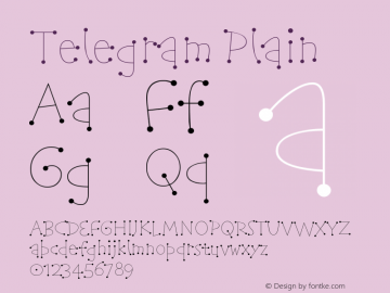 Telegram Plain Version 001.000 Font Sample