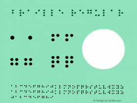 Braille Regular Macromedia Fontographer 4.1.5 5/17/98 Font Sample