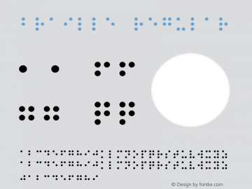 Braille Regular October 19, 2007; 1.12图片样张