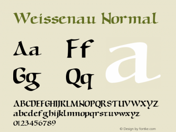 Weissenau Normal Version 001.003图片样张