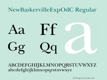 NewBaskervilleExpOdC Regular OTF 1.0;PS 001.000;Core 116;AOCW 1.0 161图片样张