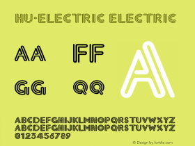 Hu-Electric Electric Version 001.000 Font Sample