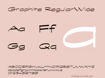 Graphite RegularWide Version 001.000图片样张