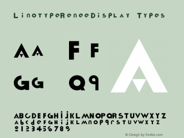 LinotypeReneeDisplay Types Version 001.000 Font Sample