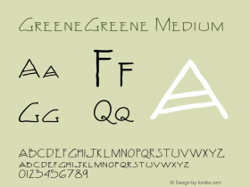 GreeneGreene Medium Version 001.000图片样张