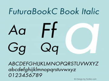 FuturaBookC Font,Futura Book Italic Cyrillic Font,FuturaBookC.