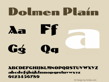 Dolmen Plain Version 001.000图片样张