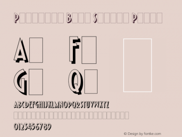 Pleasure Bold Shaded Plain Version 1.0图片样张