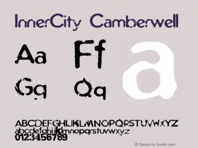 InnerCity Camberwell Version 001.000 Font Sample