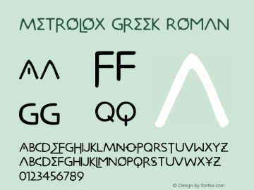 Metrolox Greek Roman Version 001.000图片样张