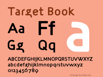Target Book Version 001.000 Font Sample