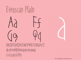 Etruscan Plain Version 001.000图片样张