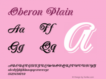 Oberon Plain Version 001.000图片样张