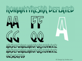 RomanTyresRR Deflated Version 001.004 Font Sample