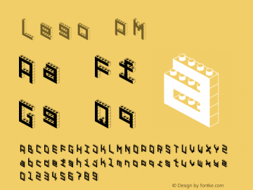 Lego PM Version 001.000 Font Sample