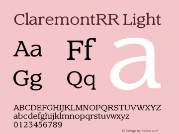 ClaremontRR Light Version 001.004图片样张