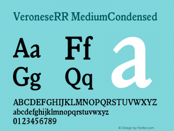 VeroneseRR MediumCondensed Version 001.004图片样张