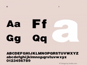 UltraBlack Regular Converted from D:\FONTTEMP\ULTRABLA.TF1 by ALLTYPE Font Sample