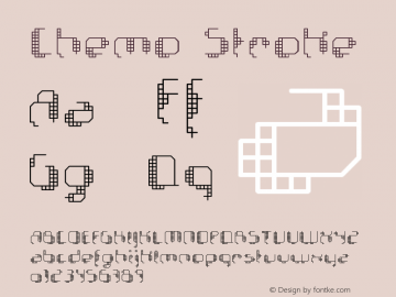 Chemo Stroke Version 001.000 Font Sample