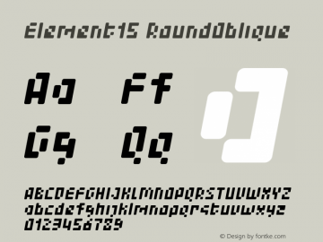 Element15 RoundOblique Version 001.000图片样张