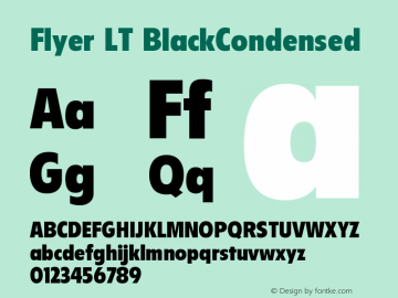 Flyer LT BlackCondensed Version 006.000图片样张
