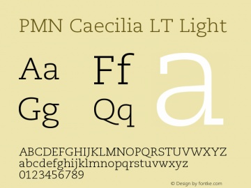 PMN Caecilia LT Light Version 006.000图片样张