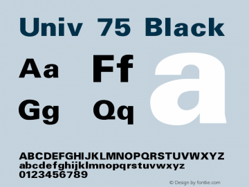 Univ 75 Black Version 001.000图片样张