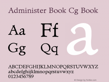 Administer Book Cg Book Version 001.001图片样张